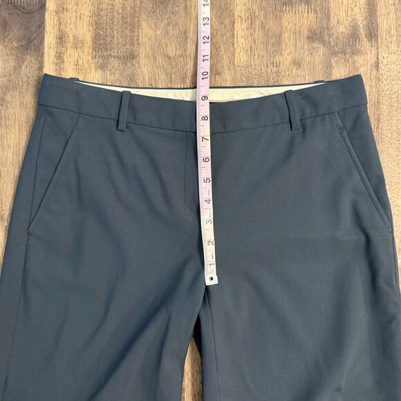 Theory Brand Women’s Wool Mid Rise Flare Dress Pants Gray Office Commute Size 6 - Picture 7 of 10